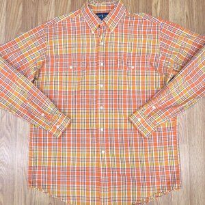 POLO RALPH LAUREN WORKSHIRT REGULAR FIT 100% COTTON SHIRT PLAID Sz LARGE, L
